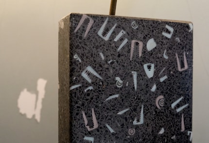 Fossil hunting: this terrazzo mixture contains a very special waste product.