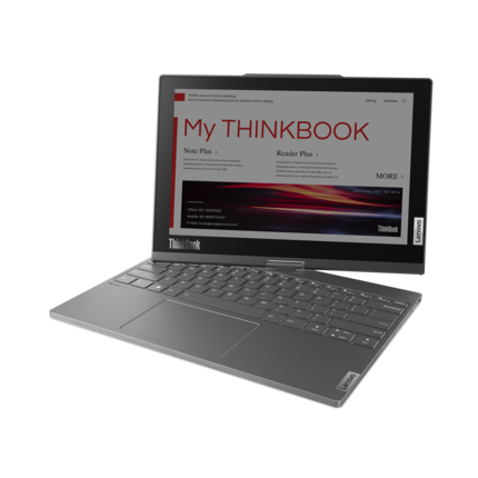 The ThinkBook Plus Twist lets you rotate an e-ink display to the front.