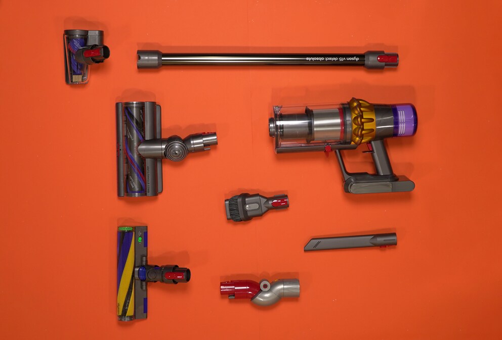 Das Zubehör des Dyson V15 Detect Absolute.