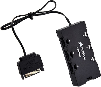 Die LED-Kabel der Lüfter müssen immer durchgehend, beginnend bei 1, an die Nabe angeschlossen werden.
