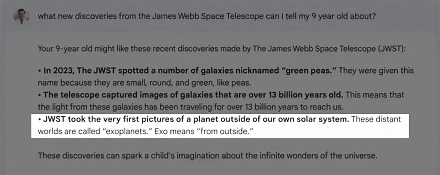 Of Google’s chatbot fail, falling share prices and new AI features Galaxus