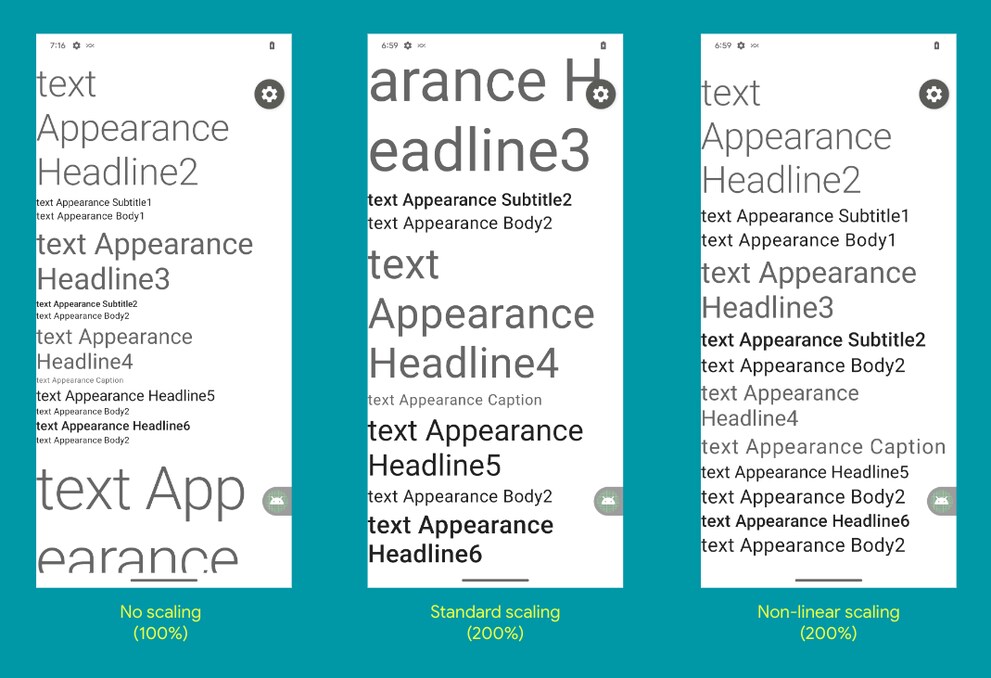 Größere Schrift mit Android 14.