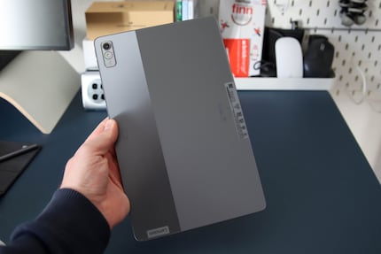 Lenovo Tab P11 Pro pictured from the back without a case.