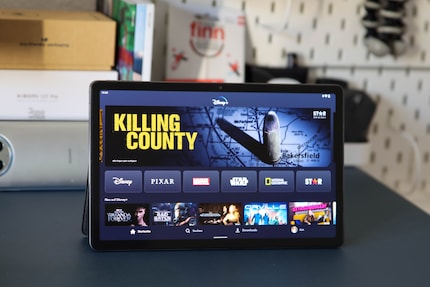 The Tab P11 Pro makes for a good portable streaming display.