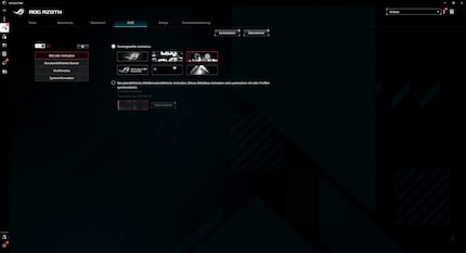 Ich habe Mühe, mich in der Software Armoury Crate zurechtzufinden.