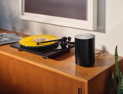 The line-in input enables the connection of classic hi-fi components.