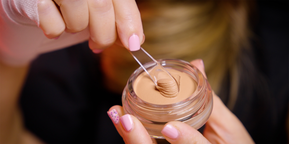 Fluffy in texture, awkward in application: Maybelline Dream Matte Mousse Foundation.