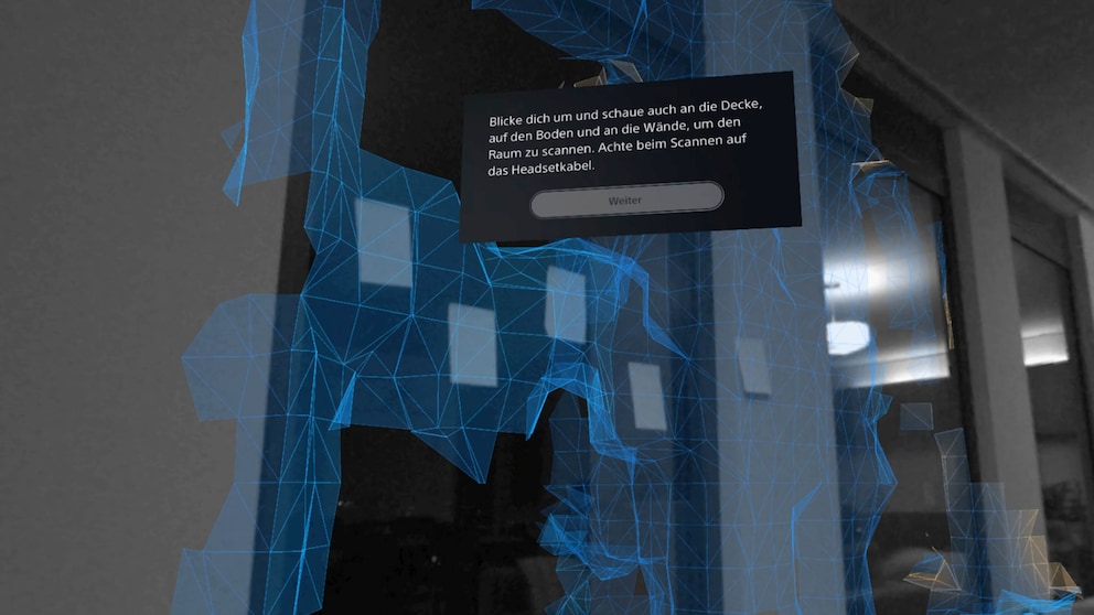 ...and with them. The more blue polygons you see while scanning, the better.