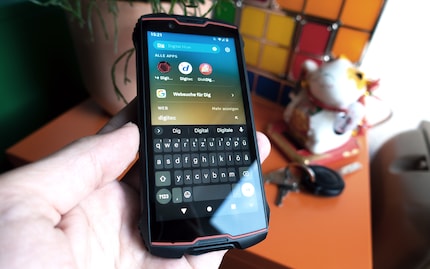 Grösser kann ich die Google-Tastatur nicht einstellen.