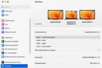 On ultrawide monitors, I can only reduce the resolution and thus image quality.