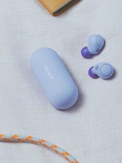 The new headphones are also available in purple.