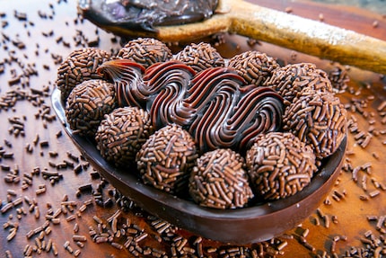 Double whammy – chocolate egg filled with chocolate truffles