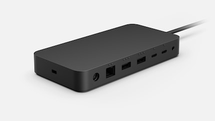Die Rückseite der neuen Microsoft-Dockingstation.