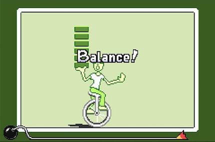 Each microgame gives you a concise command at the beginning. Not that you have much, or any, time to process it.