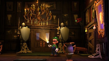 The haunted mansions still look eerily beautiful with the simulated 3D effect.