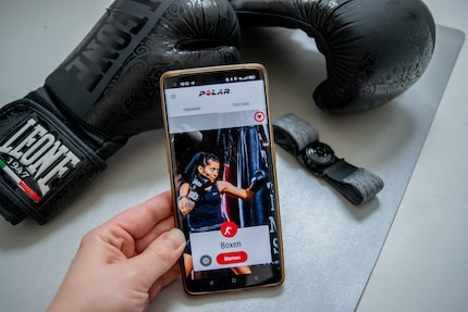 Mit der App kann ich die Sportart vorab definieren.