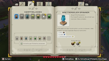 Welchen Rohstoff brauche ich nochmal, um Skelette zu spawnen? Der Einstieg in den Gameplay-Loop ist harzig.