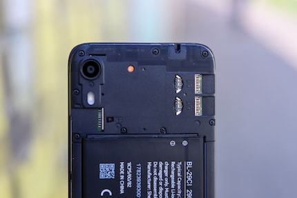 If you take off the back, you can put in memory and SIM cards.