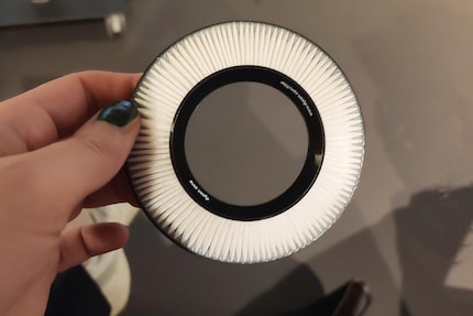 There’s one such filter in each ear cup