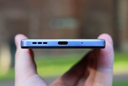 The Moto G13 uses USB-C.