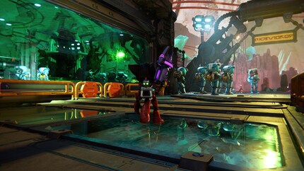 Ratchet & Clank: Rift Apart features beautiful ray-tracing reflections at 60 fps on PS5.