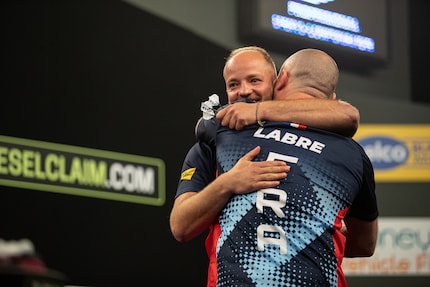 Thibault Tricole and Jacques Labre for France were one of the surprises of the tournament.