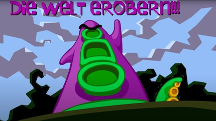 Purple Tentacle suddenly has arms and wants to take on the world.