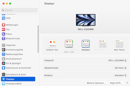 Thanks to having an almost identical pixel density and size as the Pro Display XDR, MacOS scales optimally.