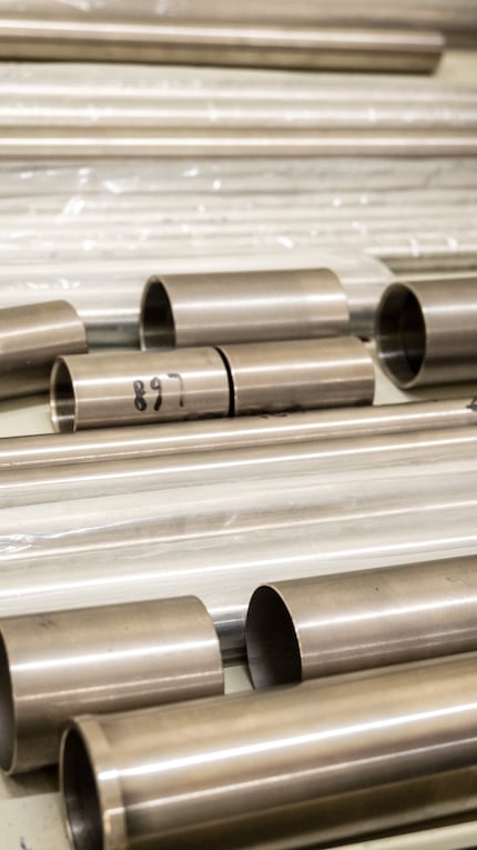 The titanium blanks...
