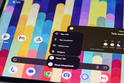 Almost every app offers the split screen in a pop-up.