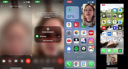 Unter iOS erscheint nach dem Starten noch ein kurzer Countdown.