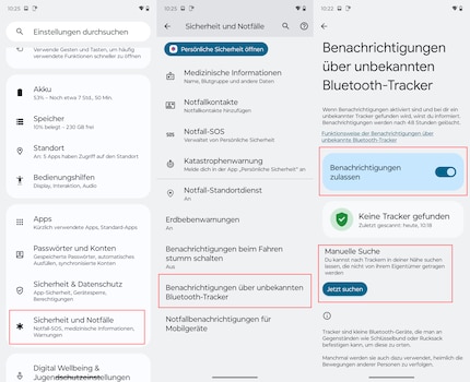 So aktivierst du die Tracker-Erkennung.