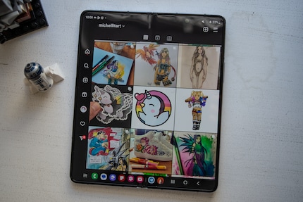 My Instagram profile looks quite neat on the big screen.