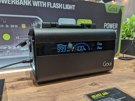 Die Goui Beast 600 bietet keine klassische Steckdose.