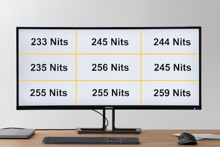 My test monitor’s brightness is okay. But this might vary from one device to another.