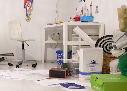 Die Tür zum Kinderzimmer mache ich für diese Woche lieber zu, das Chaos hier muss zu einem anderen Zeitpunkt angegangen werden.