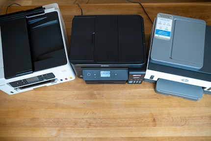 The three test printers at a glance.