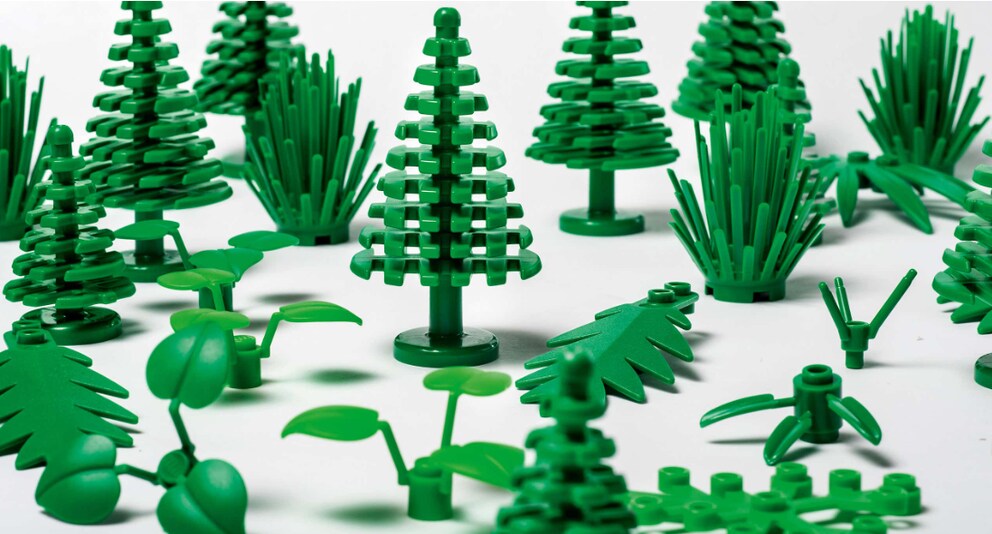 Diese Lego-Pflanzen sind bereits aus Bio-Kunststoff gefertigt.