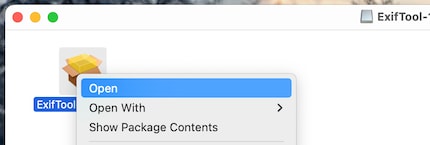 You have to open the installer via the context menu.