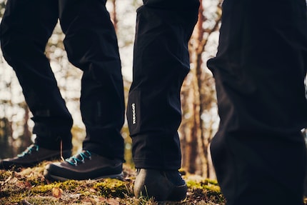 Recco reflectors are incorporated into outdoor clothing, including trousers and jackets.