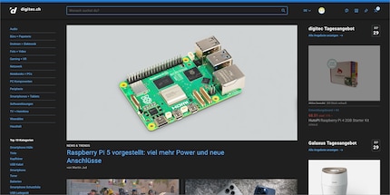 So sieht der Dark Mode auf Digitec aus.