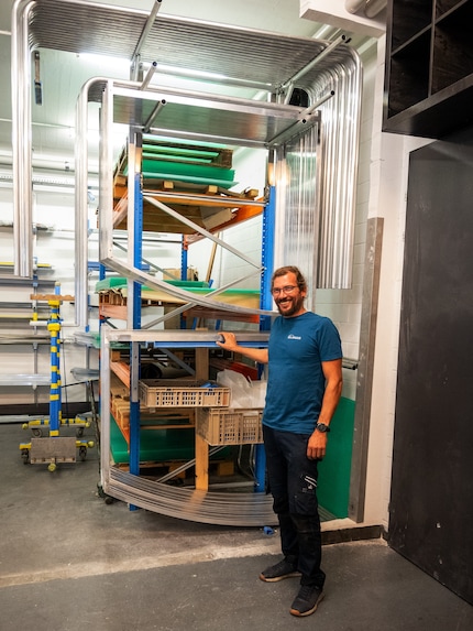 Managing director and co-founder Marco Schäuble in Velohuus’ Dornach workshop.