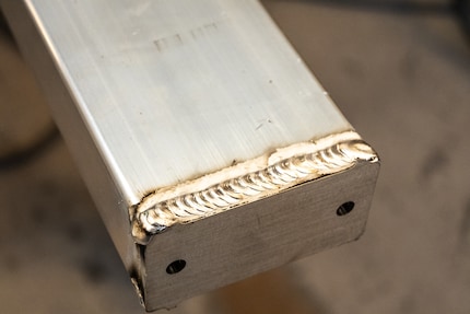 A clean weld seam.