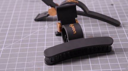 Sleek design, chunky logo placement. I would have liked the clip better without the lettering.