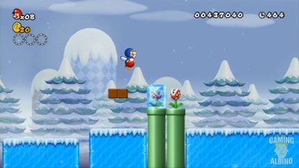 Piranha-Pflanzen einfrieren? Kein Problem mit Pinguin-Mario.
