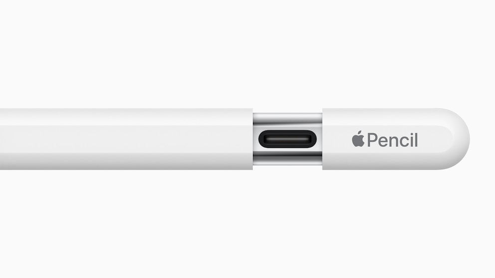 Der Apple Pencil lässt sich nun über einen USB-C-Anschluss laden.