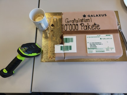 Das 10.000ste Paket wurde in Krefeld gefeiert...