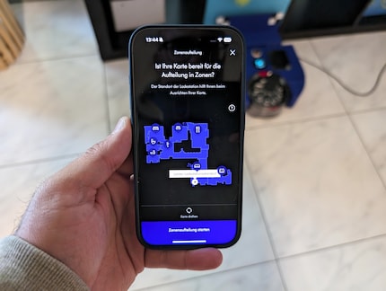 In der App kannst du deine Wohnung in Zonen aufteilen.