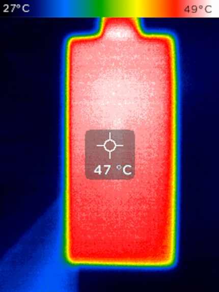 Die Oberflächentemperatur lässt auf eine grosse Hitze im Innern schliessen.