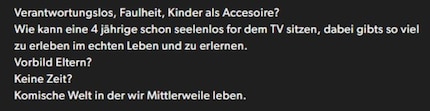 Da will mir wohl jemand einreden, ich sei ein Rabenvater.